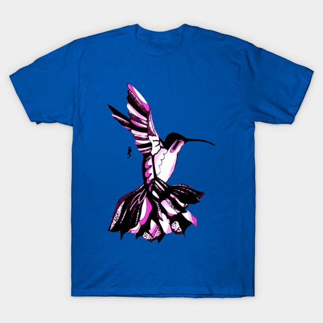 Flamenco Hummingbird T-Shirt by obsidianhoax